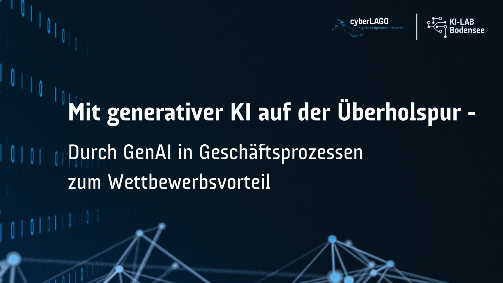 Mit generativer KI auf der Überholspur – durch GenAI in Geschäftsprozessen zum Wettbewerbsvorteil